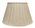 18" Cream Slanted Paperback Linen Lampshade with Box Pleat