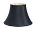 10" Black with Bronze Lining Slanted Oval Paperback Shantung Lampshade