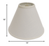 13" Off White Deep Cone Linen Lampshade