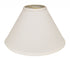 17" White Deep Cone Slanted No Slub Lampshade