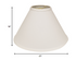 17" White Deep Cone Slanted No Slub Lampshade