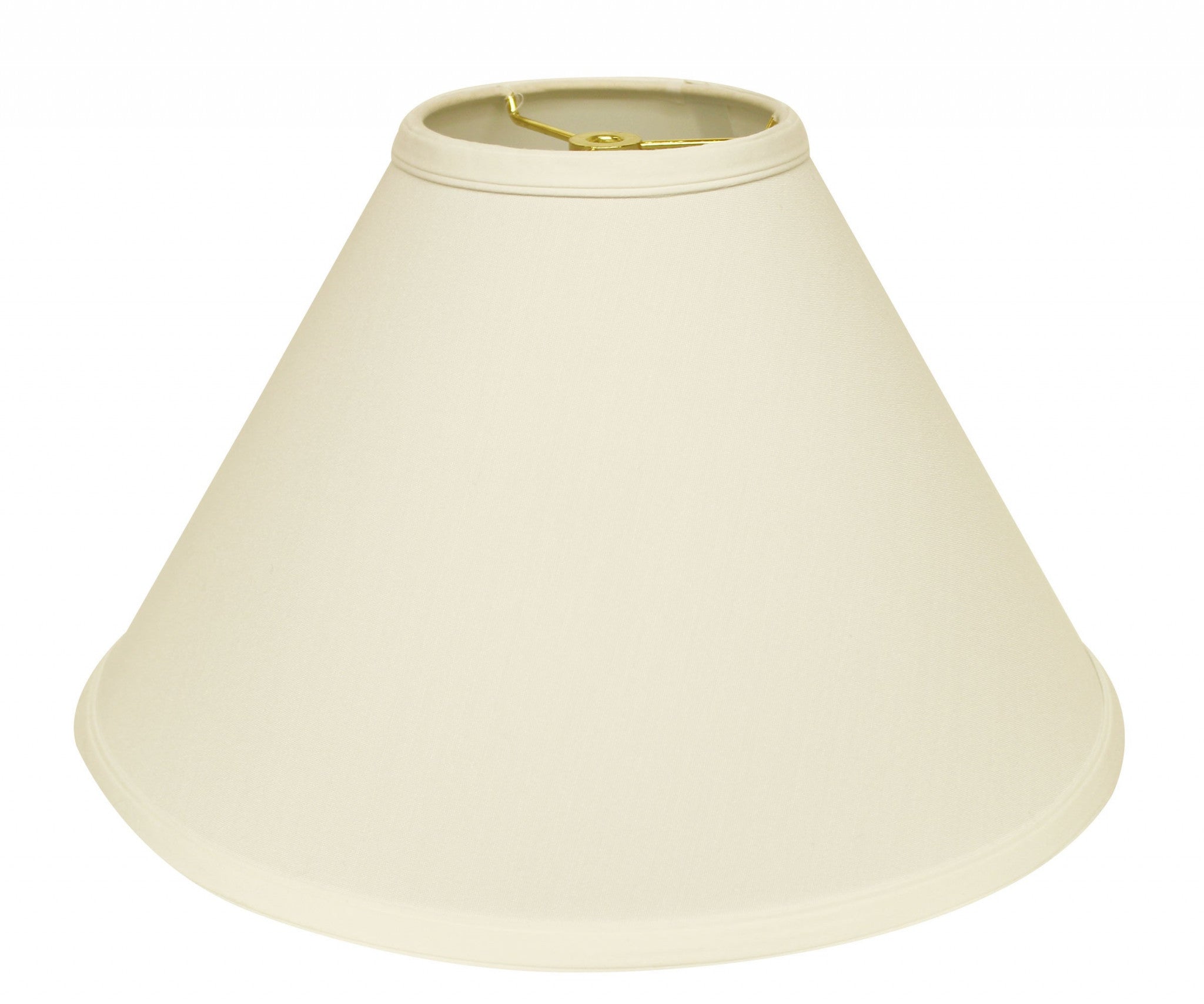 19" Ivory Deep Cone Slanted No Slub Lampshade