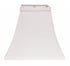 8" White Squre Bell No Slub Lampshade