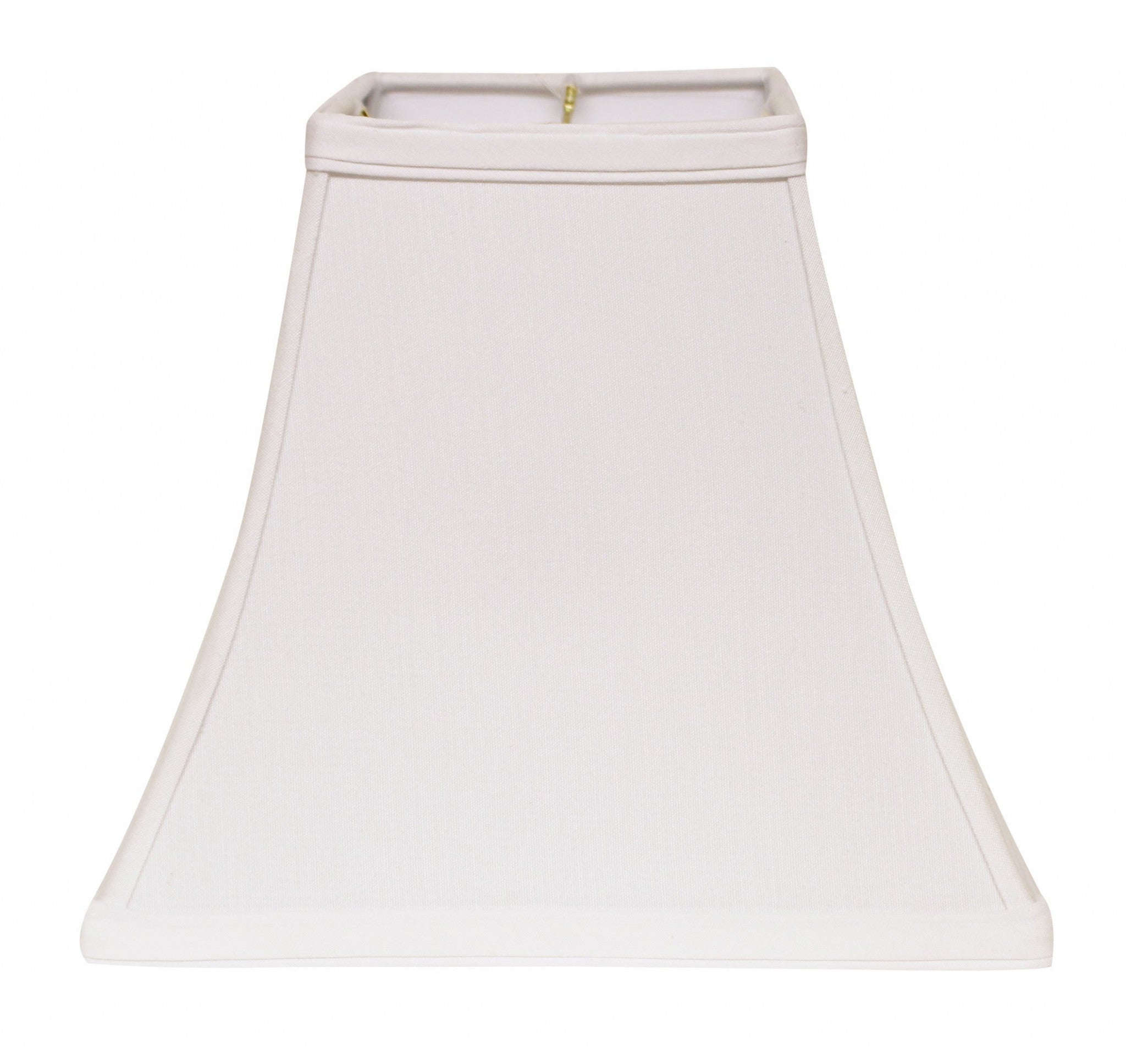 12" White Squre Bell No Slub Lampshade