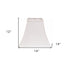 14" White Squre Bell No Slub Lampshade