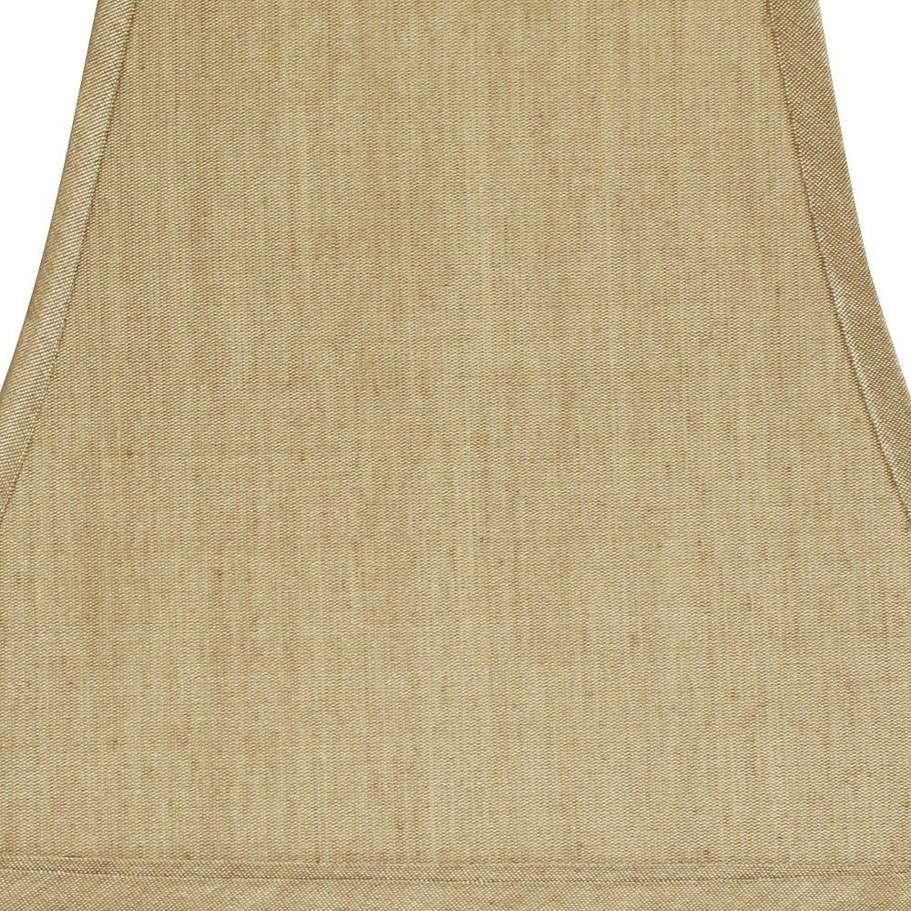 14" Pale Brown Square Bell No Slub Lampshade