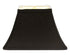 14" Black with White Lining Rectangle Bell Shantung Lampshade