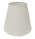 16" White Deep Empire Linen Lampshade