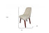 34" Cream Contemporary Armless Dining or Accent Chair