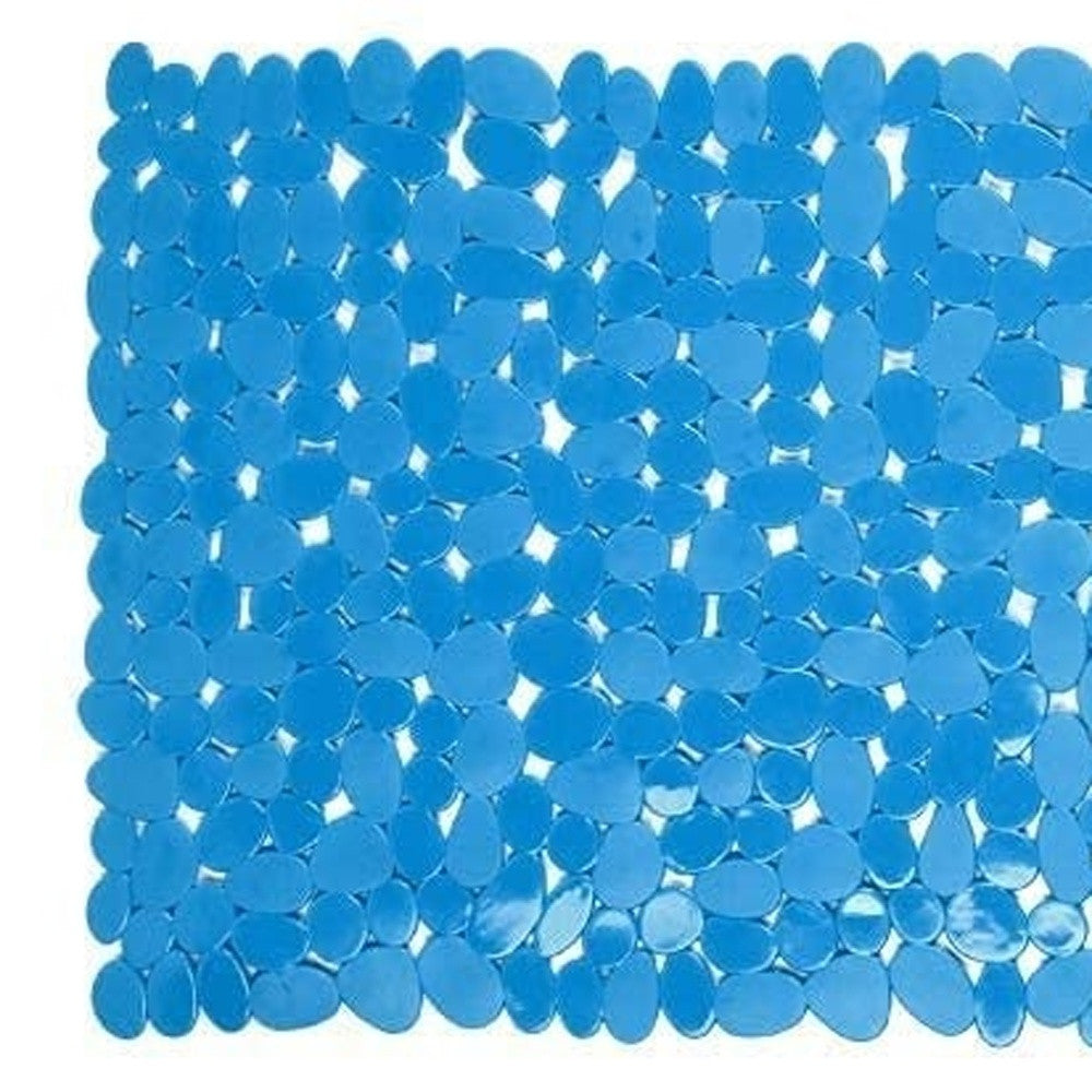 Blue Spa Pebbles Bathtub Mat