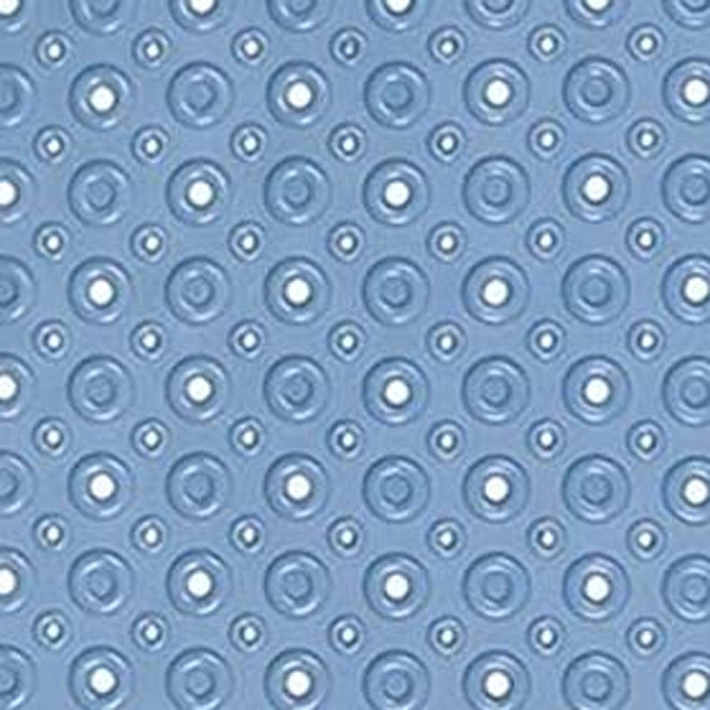 Blue Bubbles Drain Hole Bathrub Mat