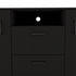 Black Three Door Closet with Two Drawers