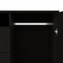 Black Three Door Closet with Two Drawers