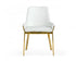 White Gold Dining Chair