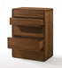 35" Walnut Solid Wood Five Drawer Chest