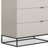 32" Grey Manufactured Wood Three Drawer Chest