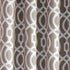 84" Taupe Trellis Black Out Window Curtain Panel