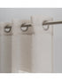 Set of Two 96" Tan Ribbon Embellished Window Curtain Panels