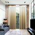 Set of Two 84"  Gold Ombre Shades Window Panels