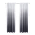 Set of Two 84"  Black Ombre Shades Window Panels