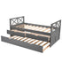 Gray Twin Bed with Trundle