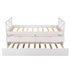 White Twin Bed with Trundle