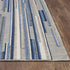 3' X 5' Blue Abstract Stain Resistant Indoor Outdoor Area Rug