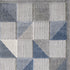 5' X 7' Blue And Gray Geometric Stain Resistant Indoor Outdoor Area Rug