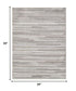 3' X 5' Gray Abstract Stain Resistant Indoor Outdoor Area Rug