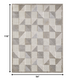 8' X 10' Gray Geometric Stain Resistant Indoor Outdoor Area Rug