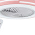 Compact Pink LED Ceiling Fan and Light