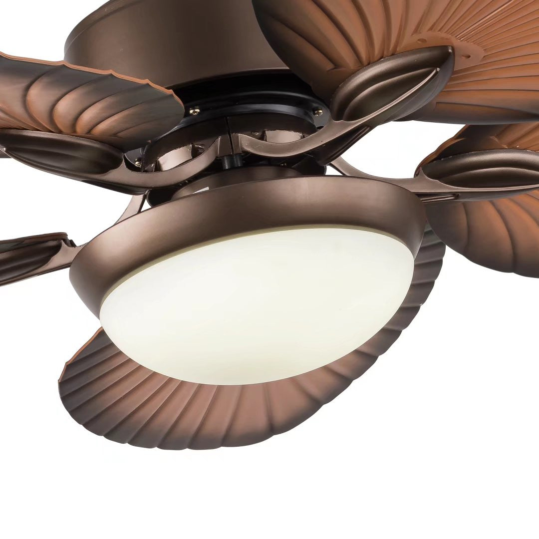 Classy Metal Ceiling Fan And LED Lamp