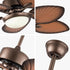 Classy Metal Ceiling Fan And LED Lamp