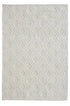 6' X 9' Off White Geometric Dhurrie Area Rug