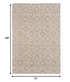 6' X 9' Gray And Brown Geometric Dhurrie Area Rug