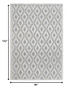 8' X 11' Gray Geometric Dhurrie Area Rug