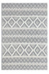 6' X 9' Gray Geometric Dhurrie Area Rug