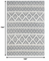 9’ x 13’ Gray Ivory Diamonds Boho Chic Area Rug