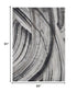 5' X 8' Gray Abstract Dhurrie Area Rug