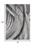 7' X 10' Gray Abstract Dhurrie Area Rug