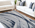 7' X 10' Blue Abstract Dhurrie Area Rug