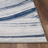 8' X 11' Blue Abstract Dhurrie Area Rug