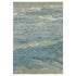 5' X 8' Blue Abstract Dhurrie Area Rug