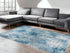 5' X 8' Blue Abstract Dhurrie Area Rug