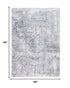 5’ x 8’ Gray Distressed Marble Area Rug