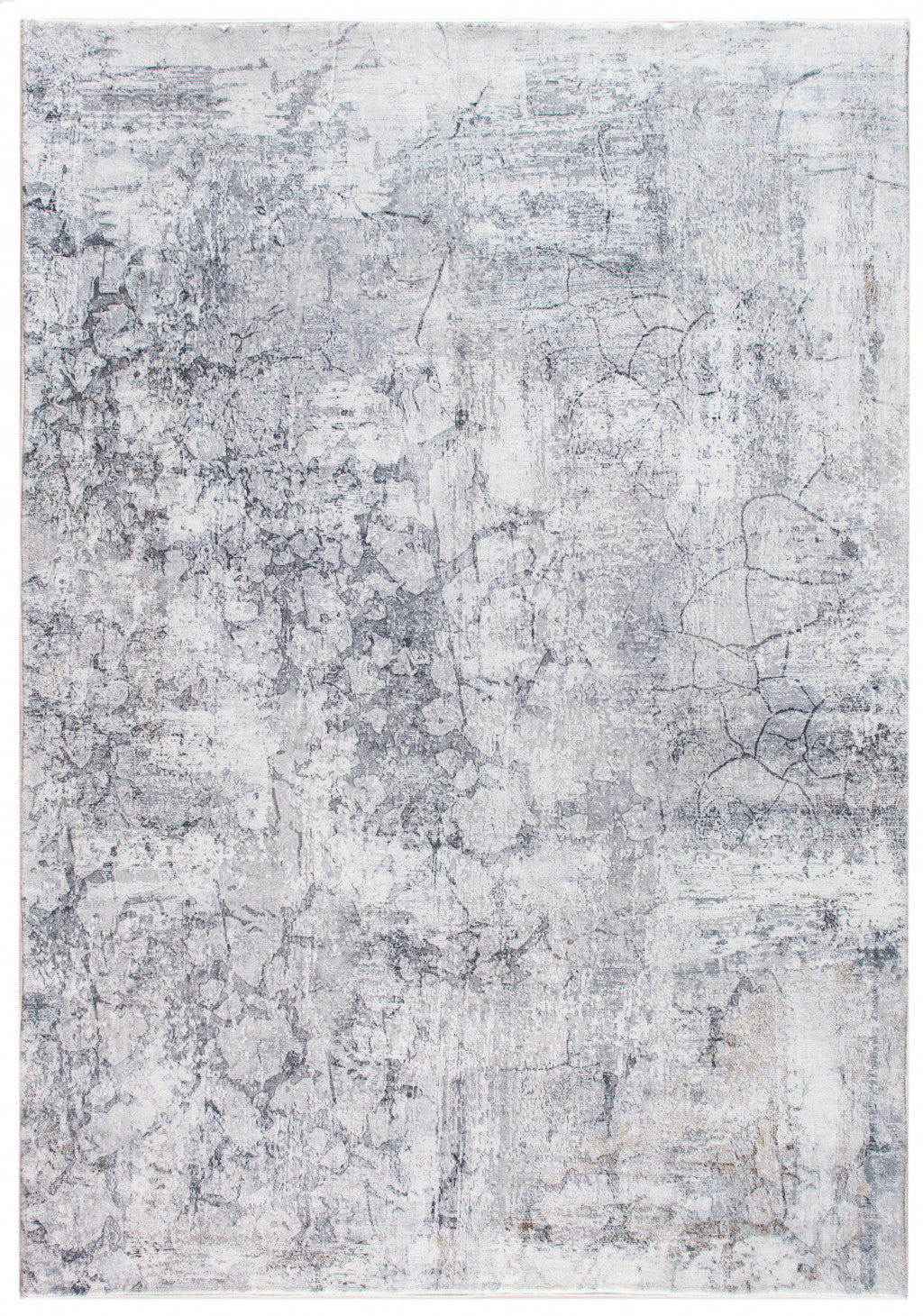 8' X 10' Gray Abstract Dhurrie Area Rug