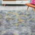 5' X 8' Gray Abstract Dhurrie Area Rug