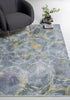 6' X 9' Gray Abstract Dhurrie Area Rug