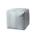 17" Blue Cube Indoor Outdoor Pouf Cover