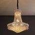 Contemporary White Faux Crystal Chandelier